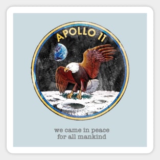 Apollo 11 - We Came In Peace Magnet